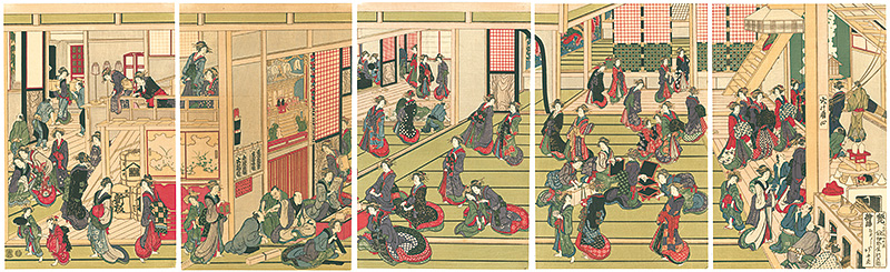 北斎「扇屋の新年 【復刻版】」