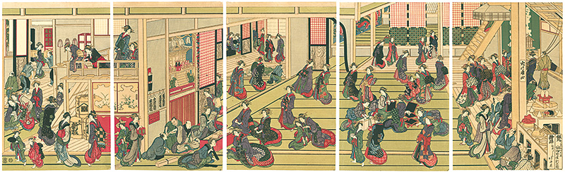 Hokusai “New Year's Ogiya 【Reproduction】”