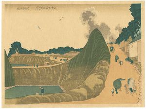 Ushigafuchi at Kudan in Edo 【Reproduction】