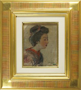 Nakazawa Hiromitsu / 自筆画　舞妓（仮題）