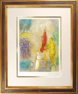 Marc Chagall  / Sacrifice aux Nymphes, from Daphnis and Chloe 