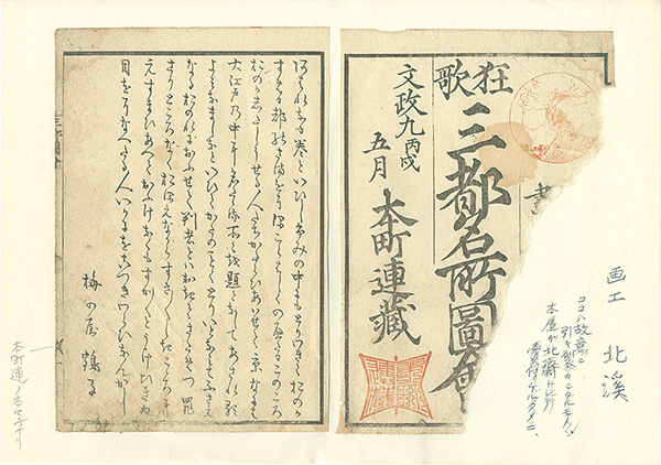 北渓「狂歌三都名所図絵」