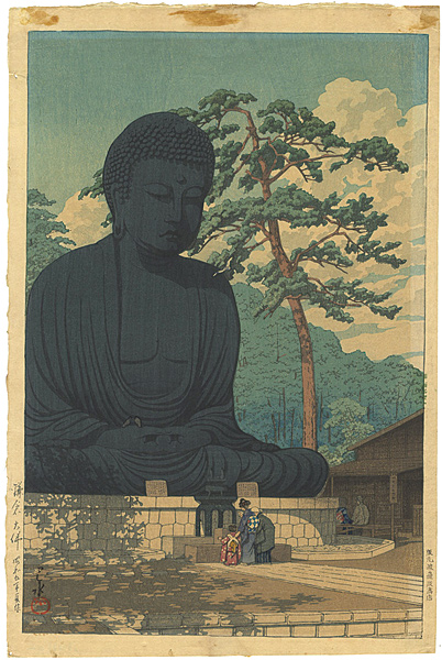 Kawase Hasui “The Great Buddha at Kamakura ”