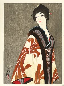 Iwata Sentaro / Compilation of Masterpieces of Bijin Woodblock Prints / Flow of Stars