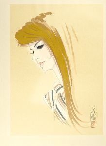 Iwata Sentaro / Compilation of Masterpieces of Bijin Woodblock Prints / Blonde