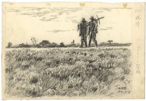 Saito Ioe / 自筆画稿 　晩帰（10）