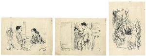 Tomita Chiaki / 自筆画稿　女の戦史