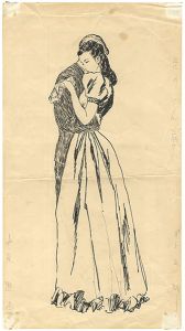 Nakao Susumu / 自筆画稿　井上友一郎「恋のどん底」