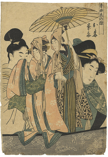 Utamaro “Manipulations of Love with Musical Accompaniment / Oume and Kumenosuke”