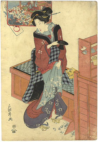 五湖亭（貞景）「美人画」