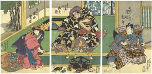 Kunisada I / Kabuki Scene from Ichinotani Futaba Gunki (A Chronicle of the Battle of Ichinotani) [一谷嫩軍記]