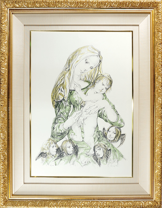 Fujita Tsuguharu (Leonard Foujita) “Madonna and Child”