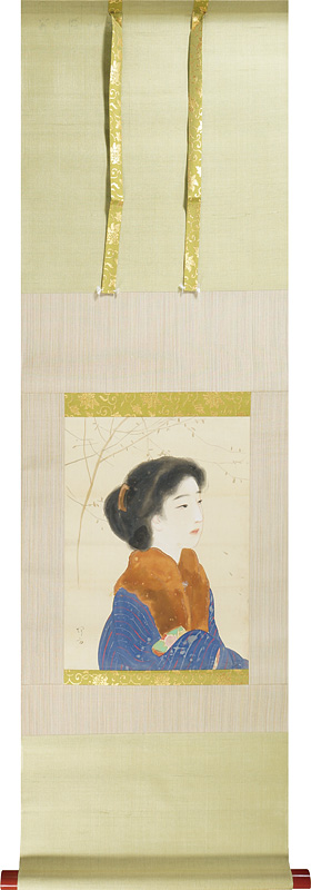 池田輝方「自筆画幅　美人画（仮題）」