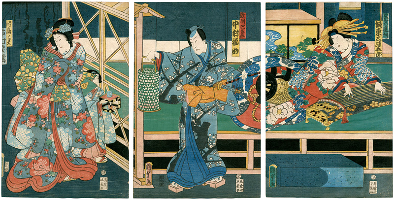 Kunisada I “Kabuki Actors Print	”