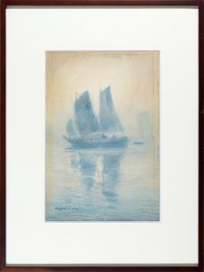 自筆画　帆船