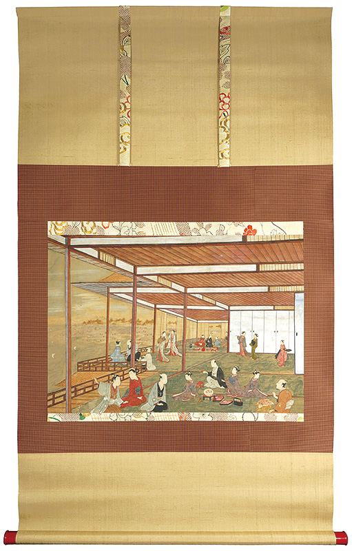 Unknown “肉筆浮絵　洲崎潮干狩り遠望図”