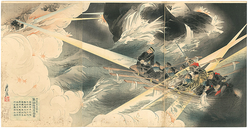 Kogyo “明治三十七年二月二十四日夜第一回旅順港口閉塞”