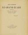 LE GRAND ECART