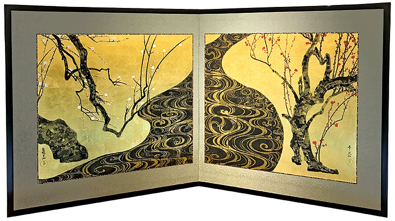 Ogata Korin “Red and White Plum Blossoms”