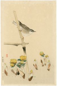 Fukuda Suiko / 鶯と福寿草