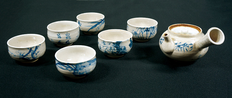 正宗得三郎「自筆絵付茶器」