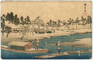 Hiroshige I / 東都名所　真崎雪晴之図 [東都名所　真崎雪晴之図]