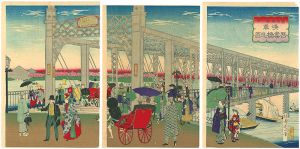Nobukazu / Famous Places of Tokyo /Asakusa Azumabashi Bridge [東京名所ノ内　浅草吾妻橋之図]