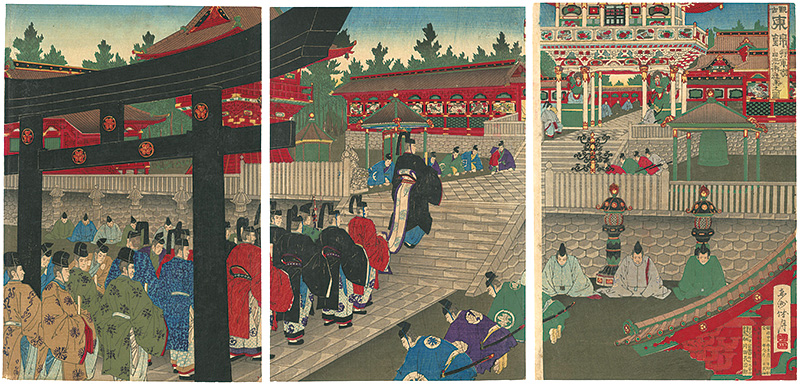 勝月「観古東錦　将軍家日光御社集之図」