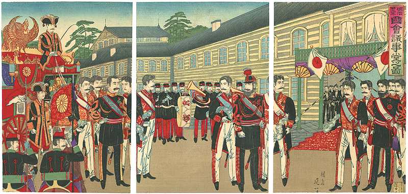 Nobukazu “明治二十三年　国会議事堂之図”