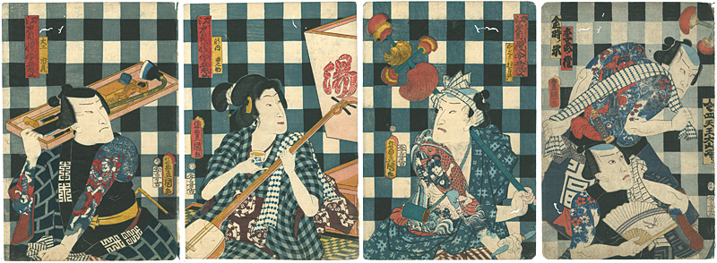 Toyokuni III “Edo Jiman Uwasa Benkei”