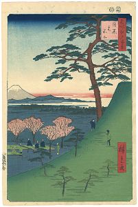 広重初代「名所江戸百景　目黒元不二」