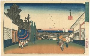 広重初代「江都名所　かすみがせき」