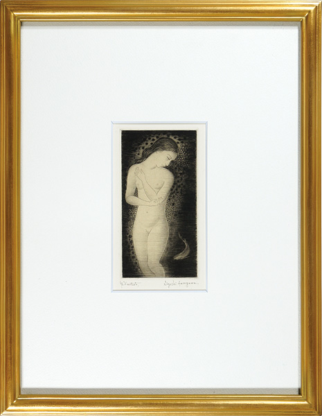 Hasegawa Kiyoshi “Baigneuse au poisson”