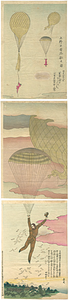 Chikanobu “Balloons at Ueno Park”