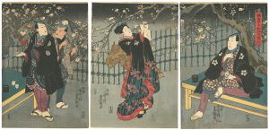 Toyokuni III / 梅屋敷初卯の賑い [梅屋敷初卯の賑い]