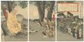 漢楚軍談之内　張良兵書ヲ授ル図