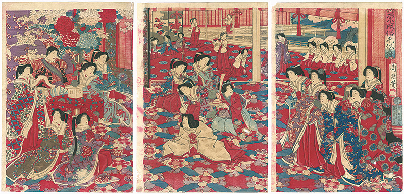 周延「東風俗千代寿」