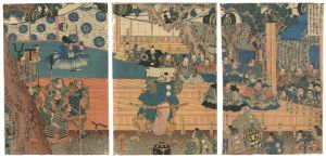 安宅関にて弁慶勧進帳を読上げる図（仮題）