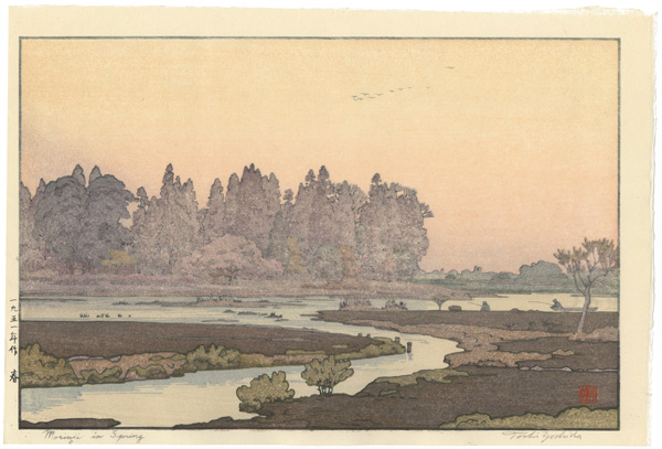 Yoshida Toshi “Morinji in Spring”
