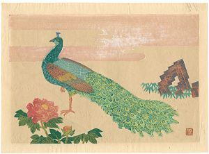 Hiratsuka Unichi / Contributed to Print Collection of Great Tokyo / Peacock