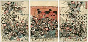 Kuniyoshi / Chushingura: The Night Attack [忠臣蔵夜討之図]