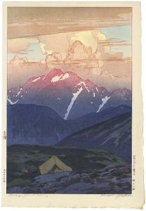 日本アルプス十二題　劔山の朝