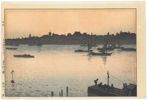 Twelve Scenes of Tokyo / The Sumida River in the Evening
