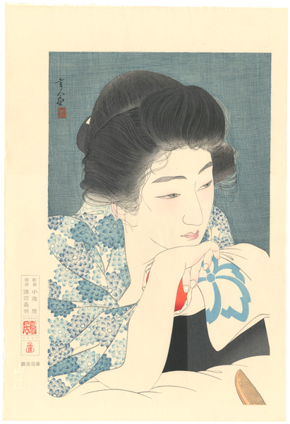 鳥居言人「朝寝髪」