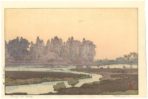Yoshida Toshi “Morinji in Spring”