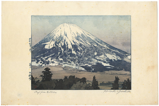Yoshida Hiroshi “Fujisan from Gotenba”