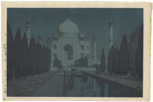 The Taj Mahal Gardens at Night