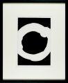Black Ground and White Circle