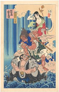Torii Kiyotada / Nachi no Taki Chikai no Mongaku