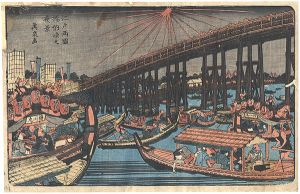 英泉「江戸両国橋納涼之夜景」
